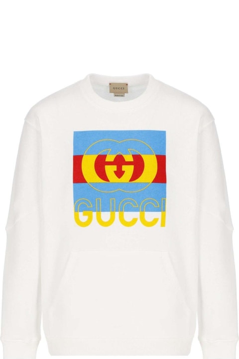 Fashion for Boys Gucci Logo Detailed Crewneck Sweatshirt