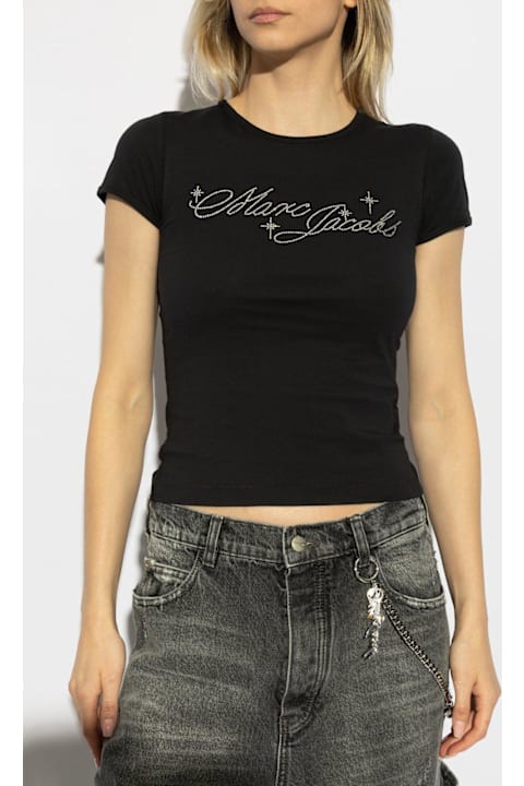 Marc Jacobs for Women Marc Jacobs Charm Logo Shrunken T-shirt