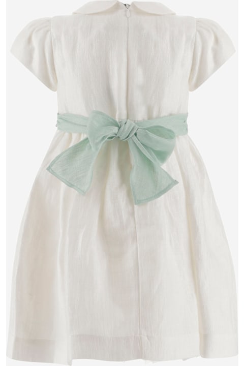 خصم على رُضع بنات Il Gufo Linen Blend Dress