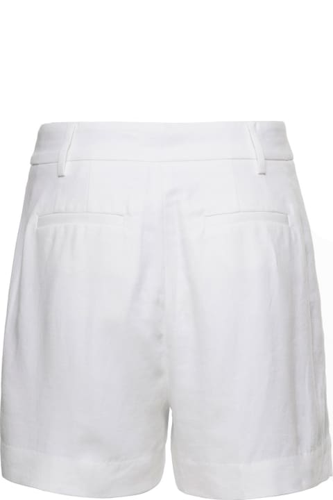 MICHAEL Michael Kors Pants & Shorts for Women MICHAEL Michael Kors Bermuda Shorts With Concealed Fastening In Linen Blend