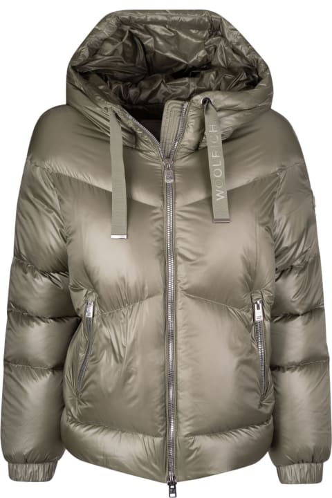 Fashion for Women Woolrich Zip Fitted Padded Jacket