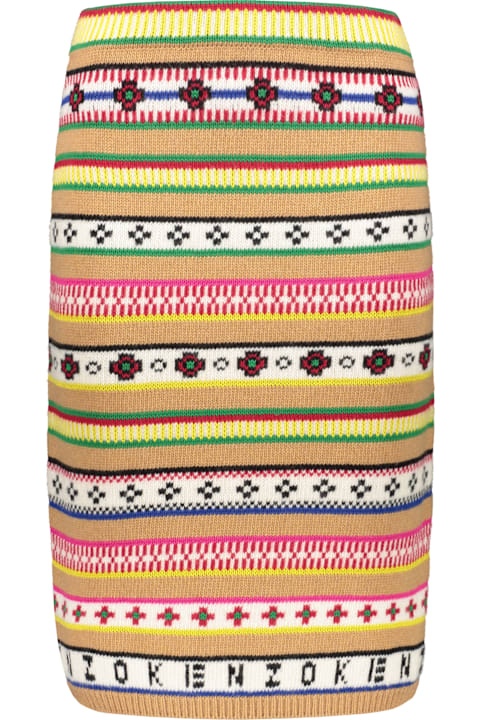 Homeware Kenzo Jacquard Knit Skirt