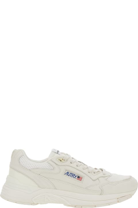 Autry White Leather And Mesh Hyperway Sneakers | italist