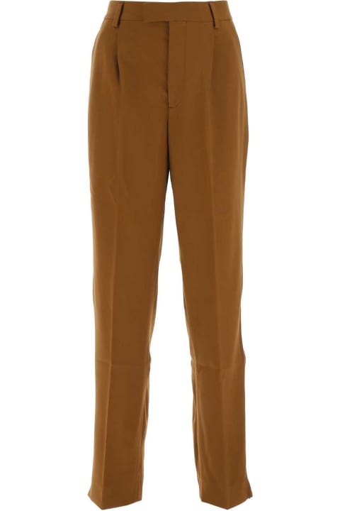 VTMNTS Clothing for Women VTMNTS Brown Stretch Wool Pant