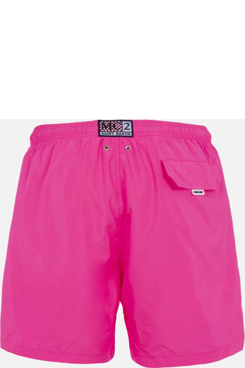 Homeware MC2 Saint Barth Man Lightweight Fabric Fluo Pink Swim Shorts Lighting Pantone | Pantone® Special Edition