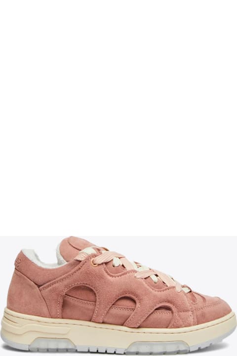 Paura Sneakers for Women Paura Santha 1 Suede Antique Pink Suede Low Sneaker