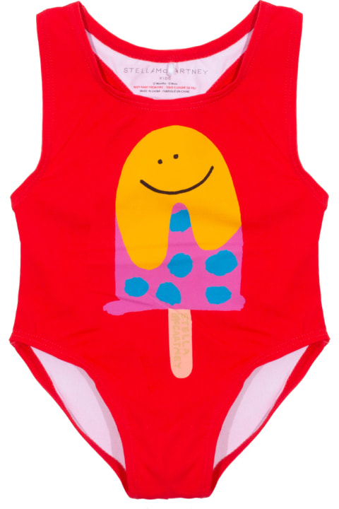 Swimwear for Baby Girls Stella McCartney Kids One Piece Swimsuit In Nylon