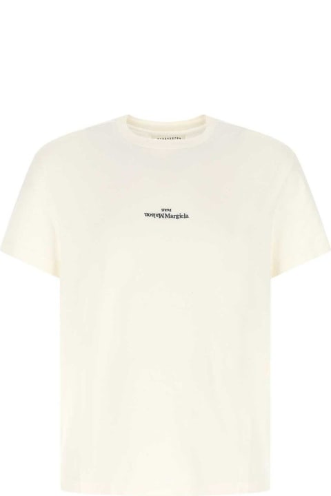 Maison Margiela Topwear for Men Maison Margiela Logo Printed T-shirt