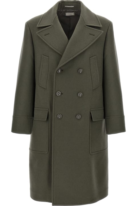 Brunello Cucinelli Coats & Jackets for Men Brunello Cucinelli Double-breasted Long Coat