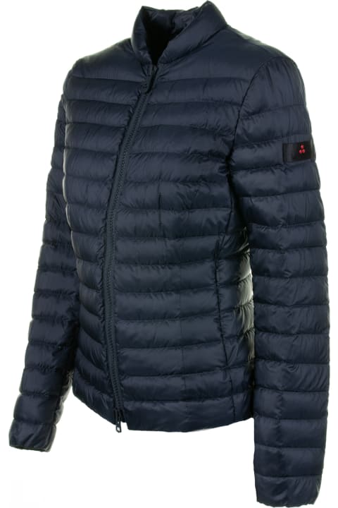 Peuterey Coats & Jackets for Women Peuterey Blue Quilted Down Jacket With Zip