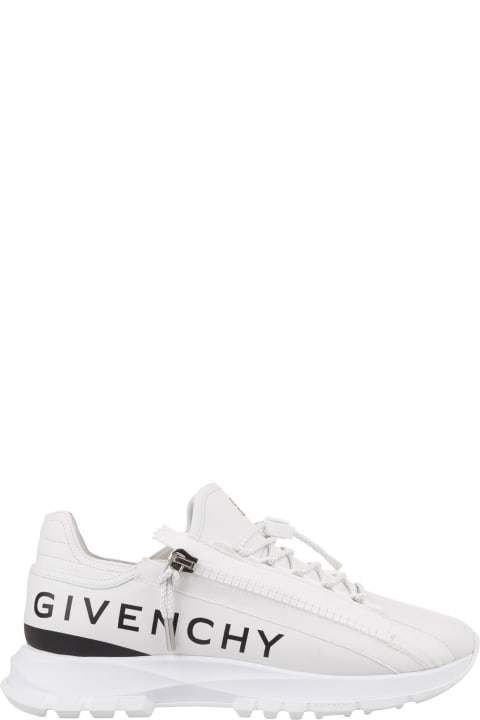 Givenchy Sneakers for Men Givenchy Specter Running Sneakers In White Leather With Zip