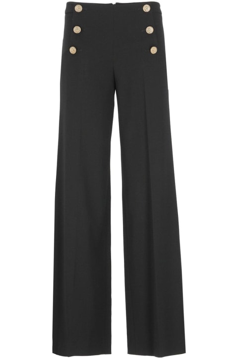 Redvalentino Buttoned Wide-leg Trousers