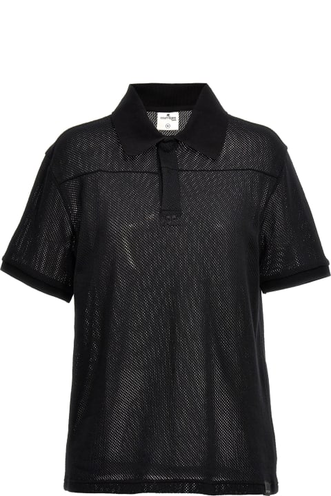 メンズ Courrègesのトップス Courrèges Mesh Fabric Polo Shirt