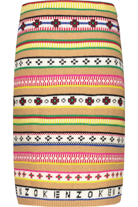 Homeware Kenzo Jacquard Knit Skirt