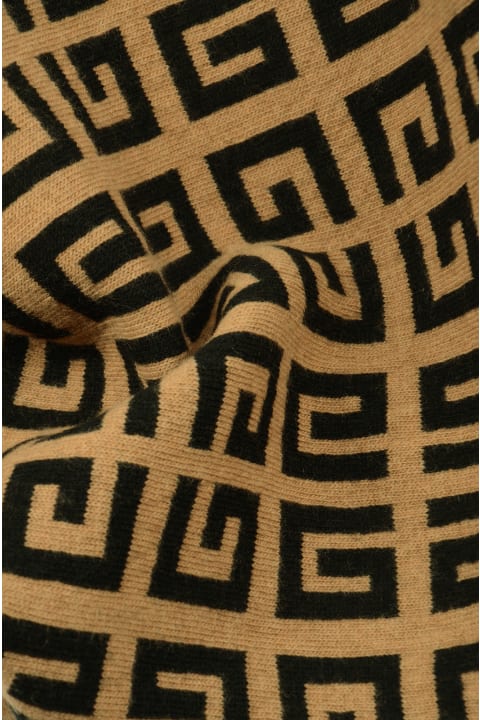 Givenchy Scarves for Men Givenchy Logo Knit Monogram Scarf