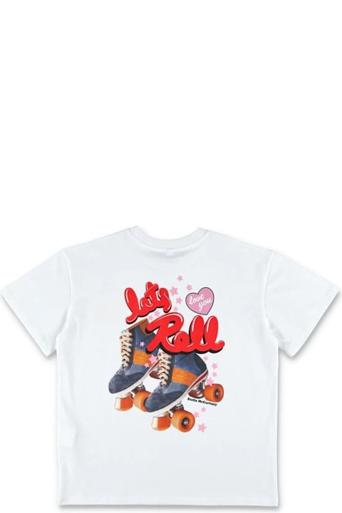 Homeware Stella McCartney Kids White T-shirt For Girl With Logo