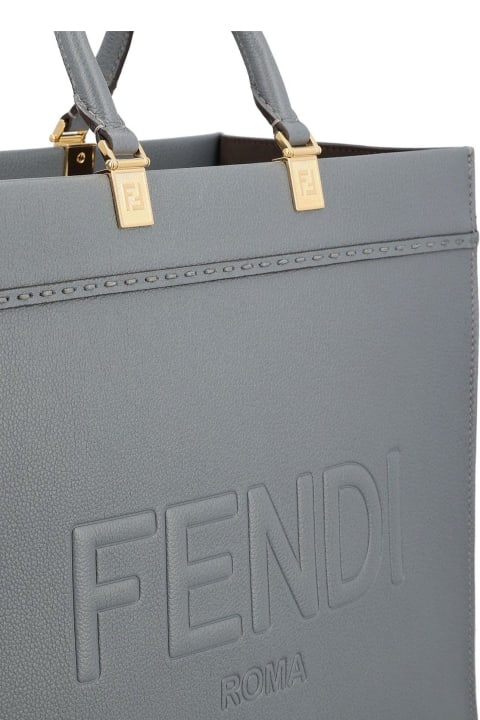 累積売上総額第１位【FENDI★フェンディ】FENDI SUNSHINE MEDIUM FENDI Medium Sunshine Raffia Tote Bag | Neutrals | FARFETCH JO
