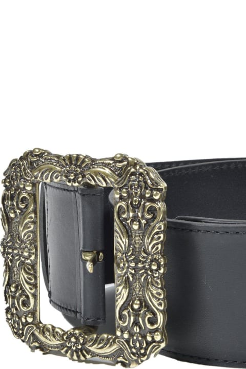 Etro Belts for Women Etro Engraved Square Floral Motif Buckle Belt