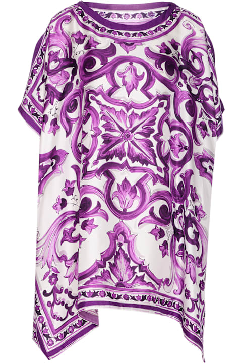 أدوات منزلية Dolce 
Gabbana Maiolica Print Kaftan