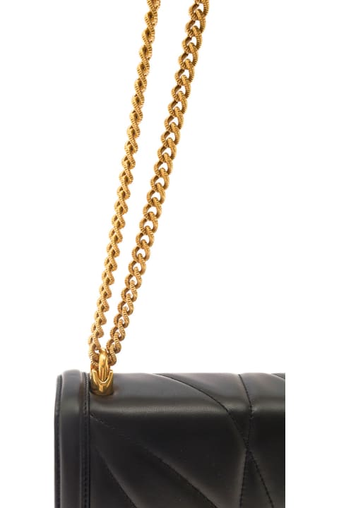 Dolce & Gabbana Sale for Women Dolce & Gabbana 'devotion' Shoulder Bag With Heart Jewel Detail In Matelassè Leather Woman