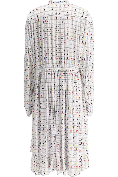 ウィメンズ Balenciagaのワンピース＆ドレス Balenciaga Graphic Printed Oversized Midi Dress