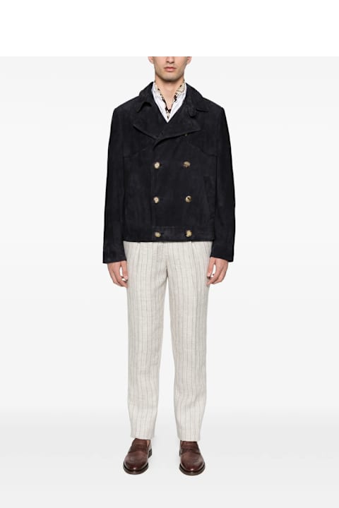 Brunello Cucinelli for Kids Brunello Cucinelli Leather Outerwear