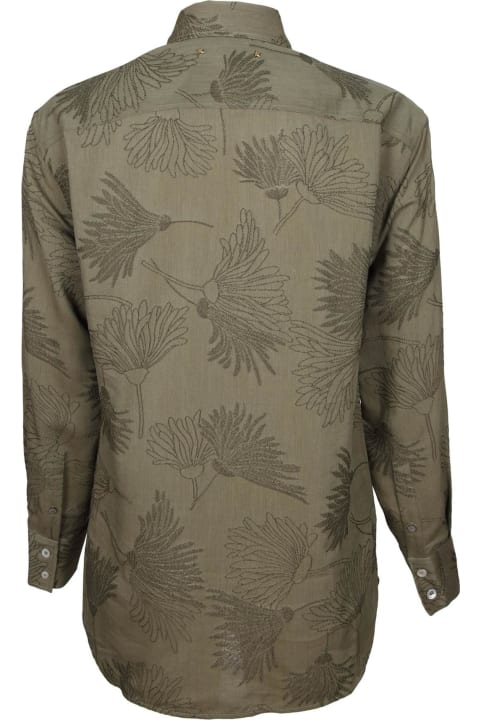 Topwear for Women Golden Goose Viscose Shirt With Jacquard Flowers