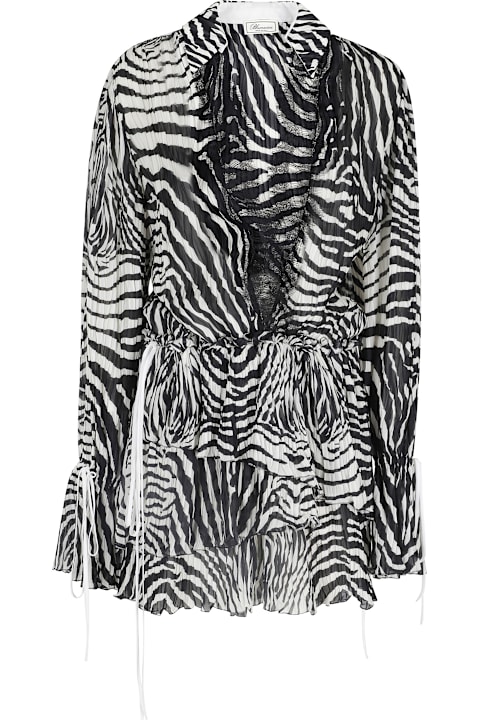 Homeware Blumarine Print Chiffon Dress