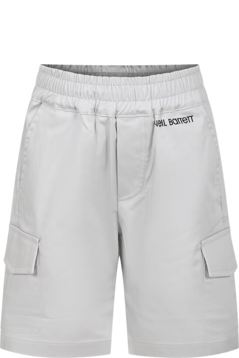 Neil Barrett Bottoms for Women Neil Barrett Grey Shorts For Boy