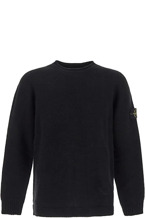 Stone Island لـ Men Stone Island Logo Knit