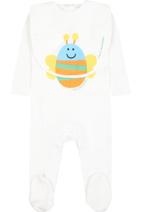 Bodysuits & Sets for Baby Girls Stella McCartney Kids White Set For Babykids With Butterfly