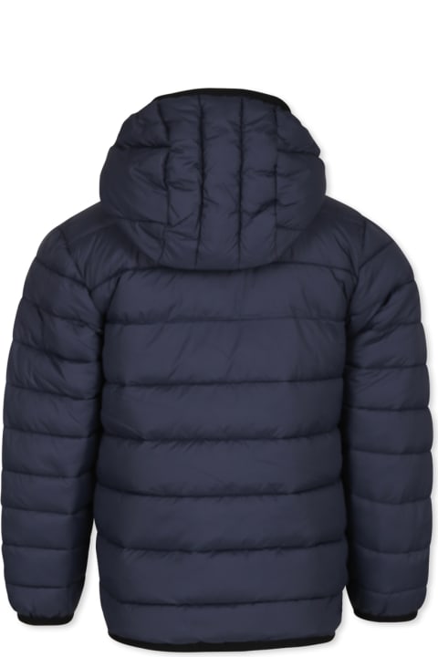 Homeware Timberland Blue Down Jacket For Boy With Logo
