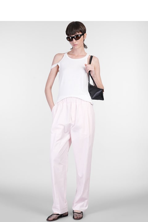 Laneus Clothing for Women Laneus Pants In Rose-pink Cotton