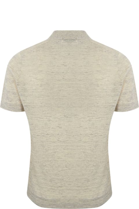 ملابس علوية لـ القسم الرجالي Brunello Cucinelli Polo Shirt In Linen And Cotton
