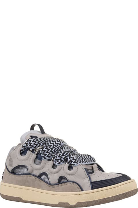 Fashion for Men Lanvin "curb" Sneakers In Grey Leather