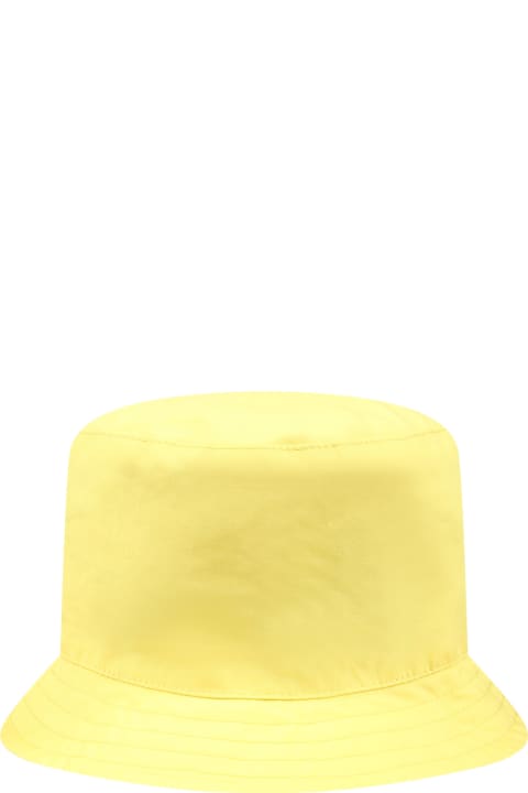 Fashion for Baby Boys Moschino Yellow Cloche For Baby Kids With Teddy Bear