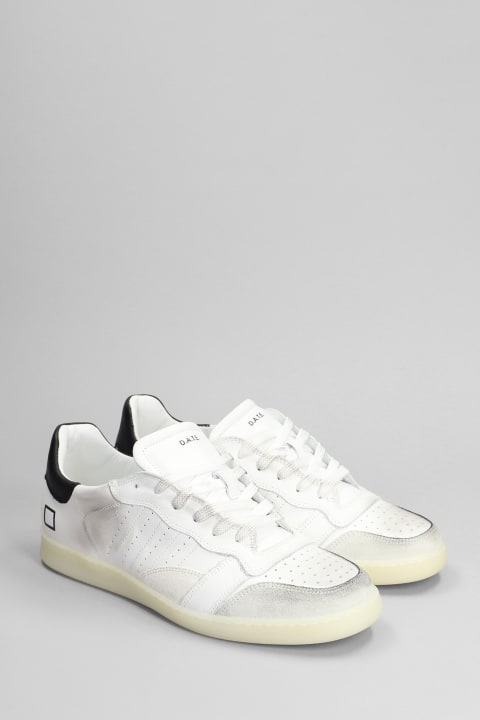 D.A.T.E. Sneakers for Men D.A.T.E. Sporty Low Sneakers In White Leather