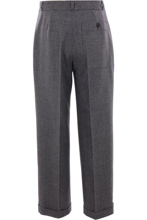 Prada Pants & Shorts for Women Prada Pleated Turn-up Hem Trousers