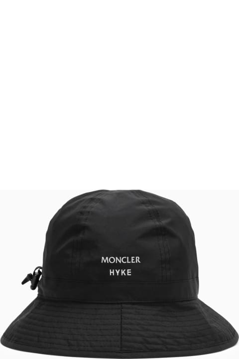 メンズ Moncler Geniusの帽子 Moncler Genius Nylon Black Hat