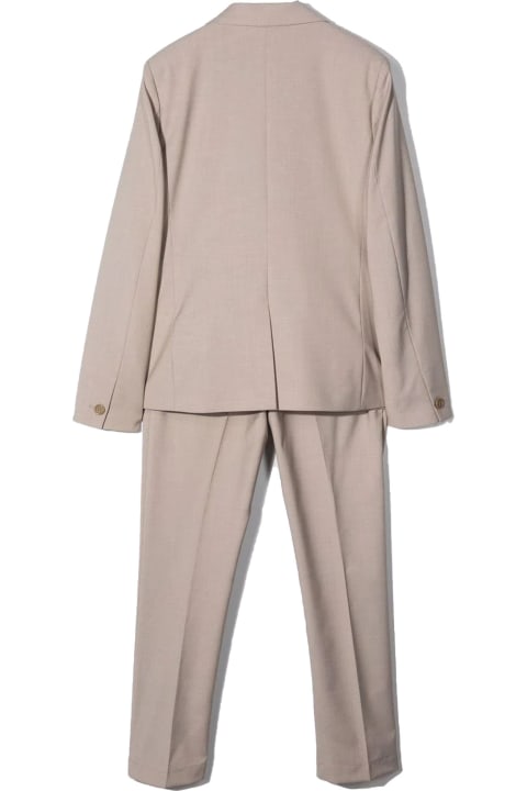 Beige Polyester Two-piece Suit