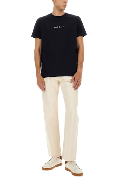 Fred Perry لـ Women Fred Perry T-shirt With Embroidered Logo