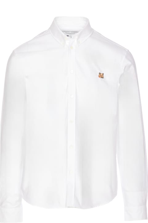 Maison Kitsuné Shirts for Men Maison Kitsuné Mini Fox Head Patch Shirt