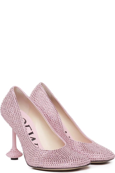 آخر صيحات الموضة من السيدات Loewe Toy Pumps In Calfskin And Rhinestones