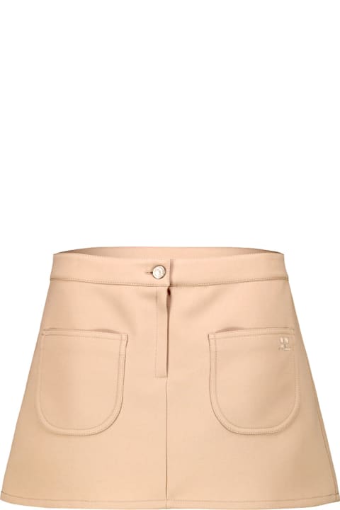 Homeware Courrèges Mini-skirt 2-pockets Twill