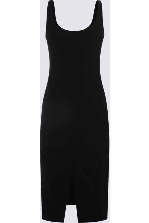 Fashion for Women Blumarine Black Viscose Stretch Midi Dress