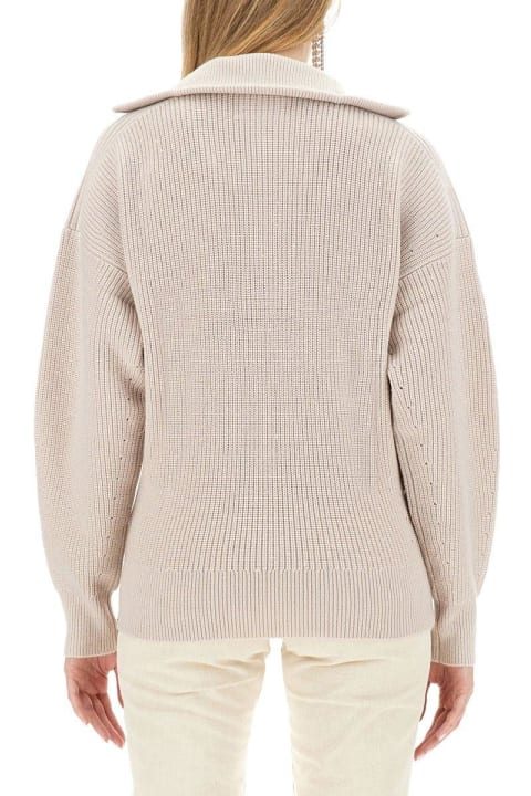 Sweaters for Women Marant Étoile Benny Half-zipped Knitted Jumper