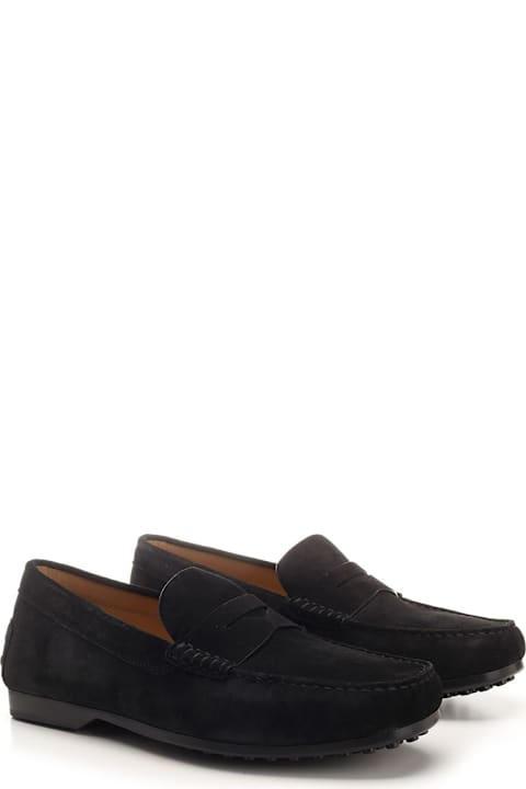 Tod's for Men Tod's Dark Brown Suede Loafers