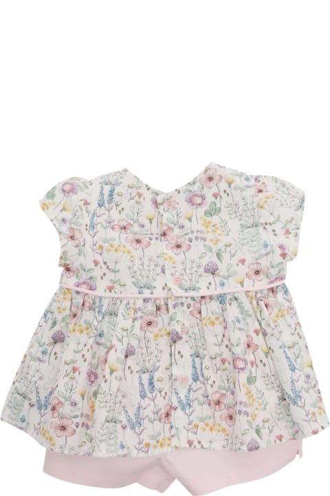 Bodysuits & Sets for Baby Boys Il Gufo Floral Printed Two Piece Short Set