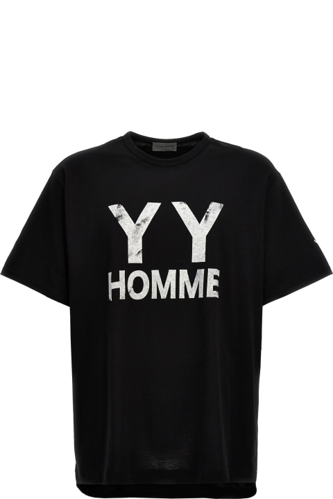 Yohji Yamamoto Topwear for Men Yohji Yamamoto Logo Print T-shirt