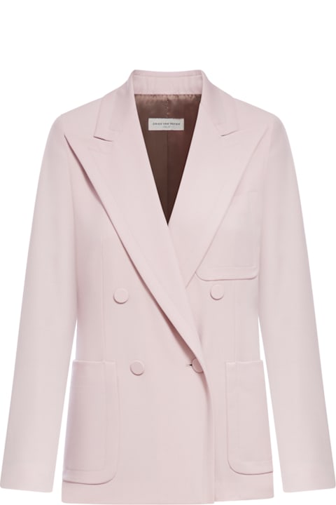 Dries Van Noten for Women Dries Van Noten Old Rose Double-breasted Blazer